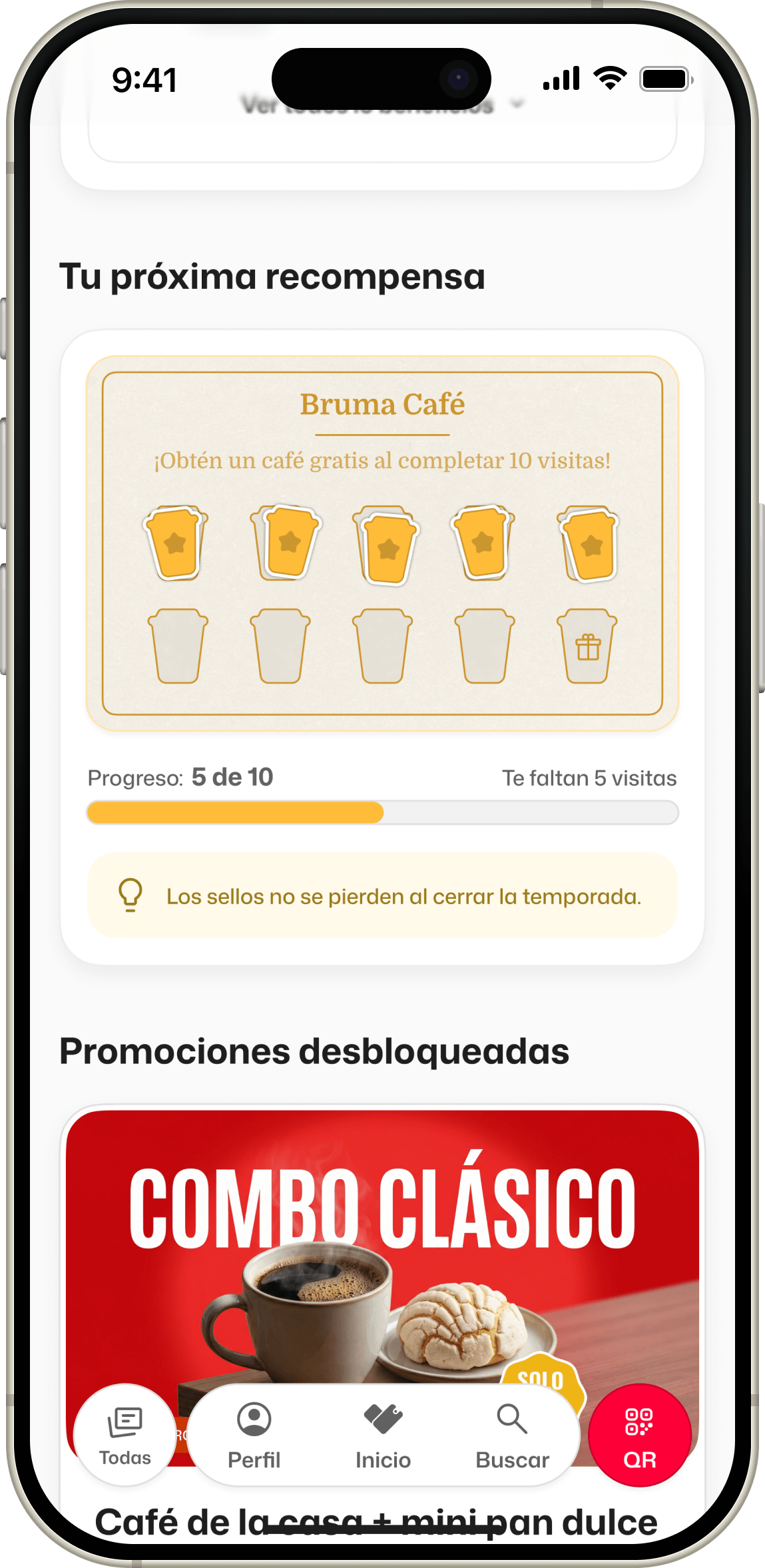 Tarjeta de recompensas